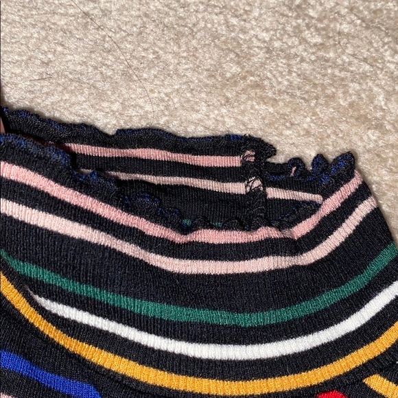 Striped Turtleneck Crop top - Picture 2 of 2